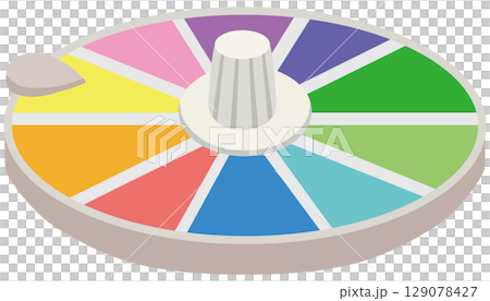 Simple roulette illustration vector material 129078427