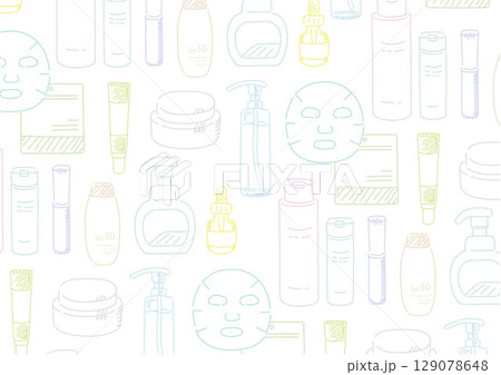 スキンケア　背景イラスト 129078648