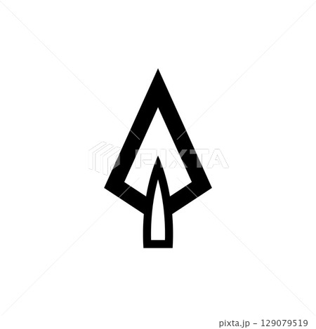 Spear logo vector design template 129079519