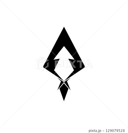 Spear logo vector design template Spear logo vector design template 129079528