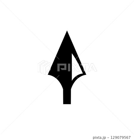 Spear logo vector design template Spear logo vector design template 129079567