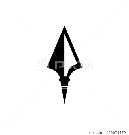 Spear logo vector design template 129079579