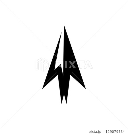 Spear logo vector design template 129079584