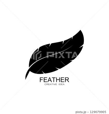 Feather logo vector template 129079905