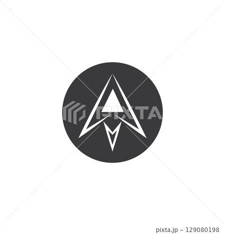 Spear vector illustration icon symbol Spear vector illustration icon symbol 129080198