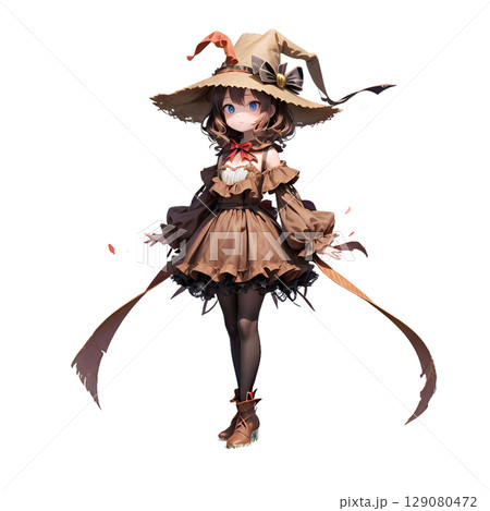 レトロチック魔法使い(透過PNG) レトロチック魔法使い(透過PNG) 129080472