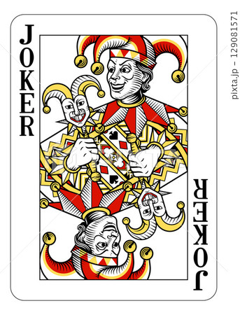 Joker Card Design from Deck of Playing Cards Joker Card Design from Deck of Playing Cards 129081571