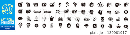 生成AI アイコン 129081917