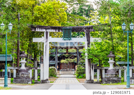 山形 上杉神社 参道の鳥居 山形 上杉神社 参道の鳥居 129081971
