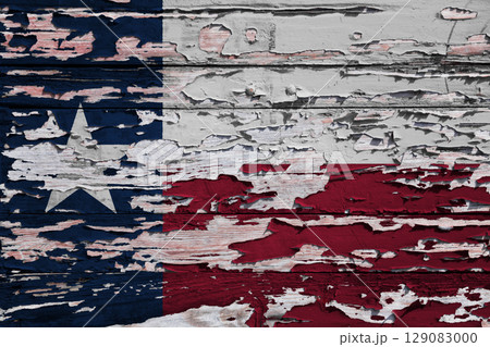 Flag of Texas painted on a board Flag of Texas painted on a board 129083000