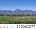 野辺山の牧場から眺めた雄大な八ヶ岳の風景画 129083277