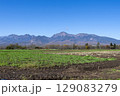 野辺山の牧場から眺めた雄大な八ヶ岳の風景画 129083279