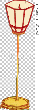 燈籠的浮世繪材料 129084701