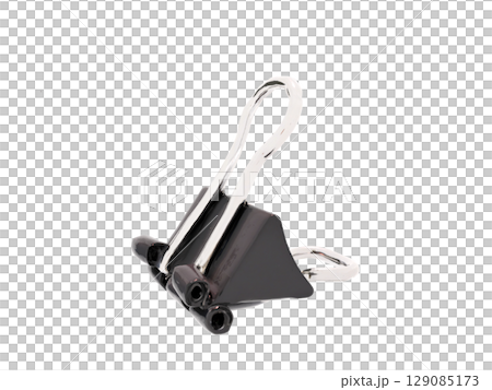 Double clips used for organizing documents at school, work, or in the office 129085173