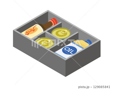 ギフトの調味料詰め合わせ箱 129085841