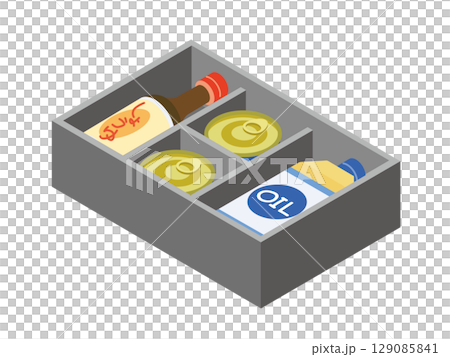 ギフトの調味料詰め合わせ箱 129085841