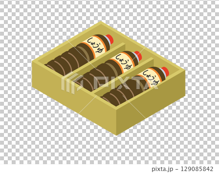 Gift box of soy sauce 129085842