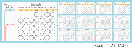 こよみ カレンダー スケジュール 129085881