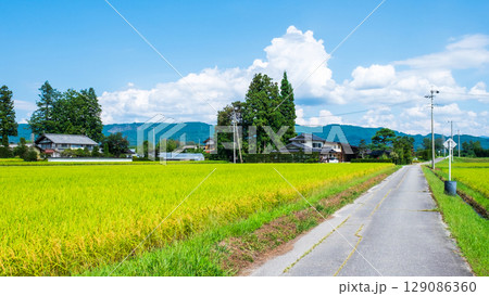 夏の田舎風景 夏の田舎風景 129086360
