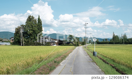 夏の田舎風景 129086374