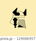 Helm Viking logo design template 129086957