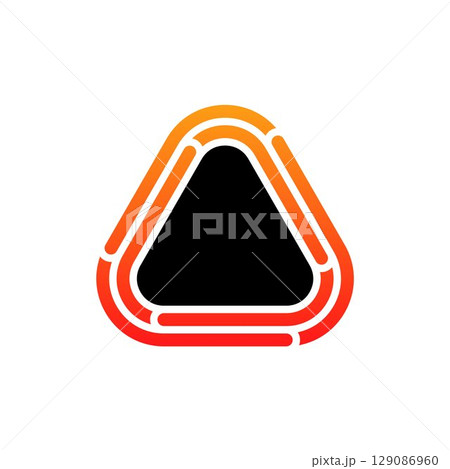 Letter A triangle tech line modern logo design Letter A triangle tech line modern logo design 129086960