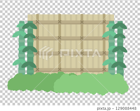 竹子 竹籬笆 竹籬笆插圖 129088448