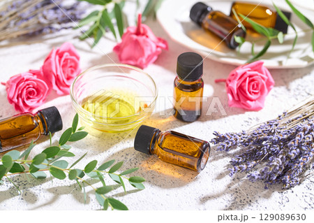 アロマオイル　バラ　ユーカリ　ラベンダー　 129089630