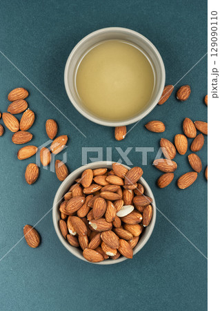 natural almond oil. 129090110