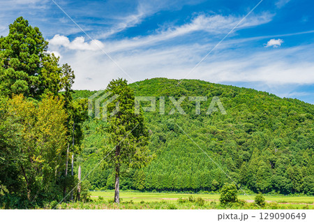 マキノ町の里山風景　滋賀県高島市 129090649