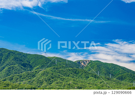 マキノ町から赤坂山方面の景観　滋賀県高島市 129090666