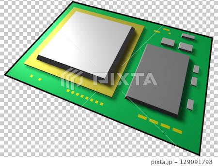 electrical parts, semiconductor, cpu 129091798