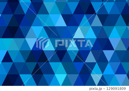 青い幾何学模様の背景 129091809