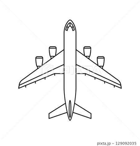 Airplane icon. Air travel and tourism item. Airplane icon. Air travel and tourism item. 129092035