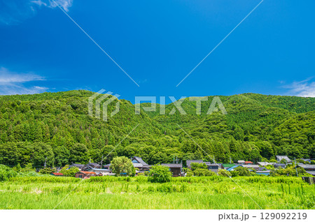 マキノ町の里山風景 滋賀県高島市 マキノ町の里山風景 滋賀県高島市 129092219