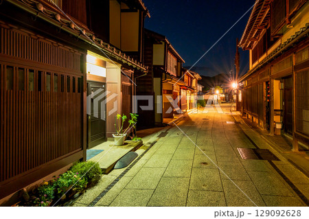 福井県 小浜西組 茶屋街 夜景 福井県 小浜西組 茶屋街 夜景 129092628