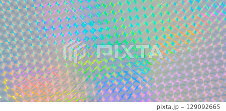 Holographic rainbow foil iridescent texture abstract hologram background 129092665