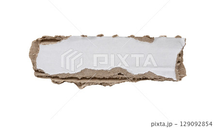 piece of white paper tear isolated on white background 129092854