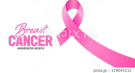 Pink ribbon symbol. Fight cancer concept. Pink ribbon symbol. Fight cancer concept. 129093212