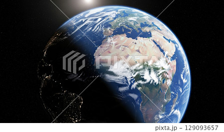 青い地球のイメージ 129093657