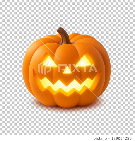 ハロウィン カボチャ イラスト リアル 129094289
