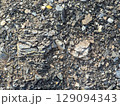 Tailings and waste sand  in  mined open pit coal quarry. Heavy erosion 129094343