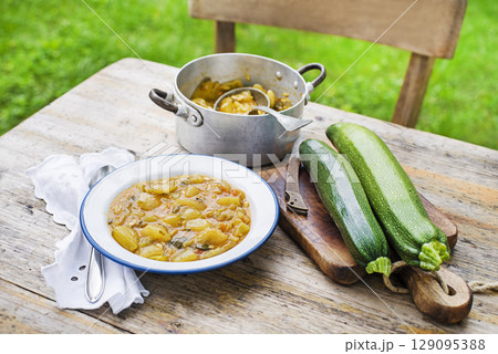 Zucchini dish 129095388