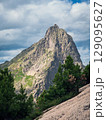Mountain peak under the dramatic sky 129095627