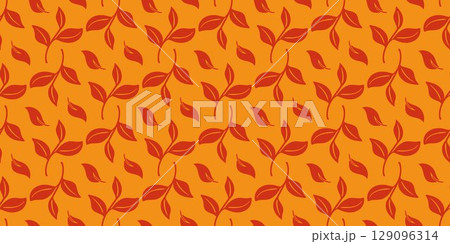 Seamless pattern of autumn leaves Seamless pattern of autumn leaves 129096314