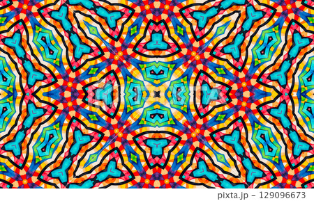 Abstract bright multicolor background, colorful pattern 129096673