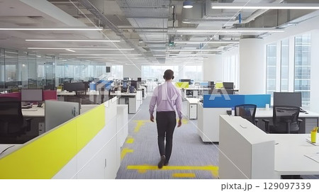 Modern office interior design 129097339