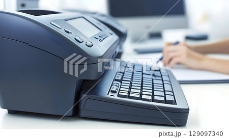 Modern office people working 129097340