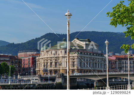 the city of bilbao in spain 129099824