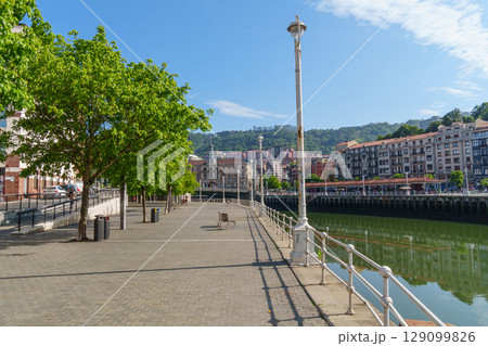 the city of bilbao in spain 129099826